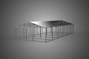 3D GREENHOUSE HOTHOUSE GLASSHOUSE PLANT FARM CULTIVATION GARDENING