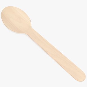 spoon wooden 3D model