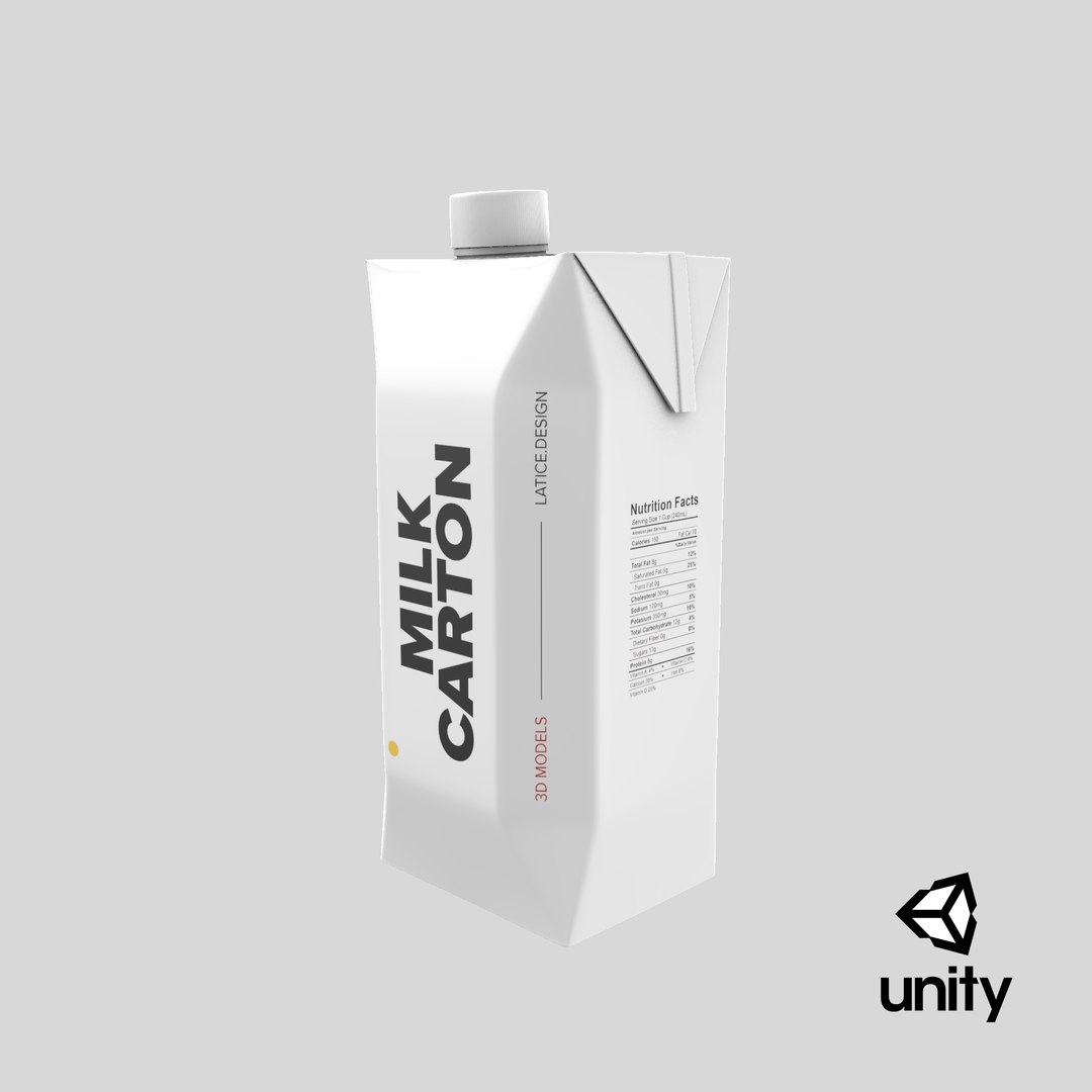 3D milk carton model https://p.turbosquid.com/ts-thumb/fh/Pxqvmo/AjWVEr24/stemcell_unity_render/png/1564811901/1920x1080/fit_q87/ffbd28ea383a8422a8256a1eb6d0fb0b30b41c9f/stemcell_unity_render.jpg