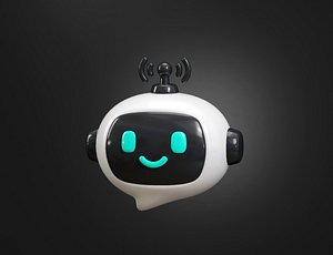 3D AI Chatbot robot model