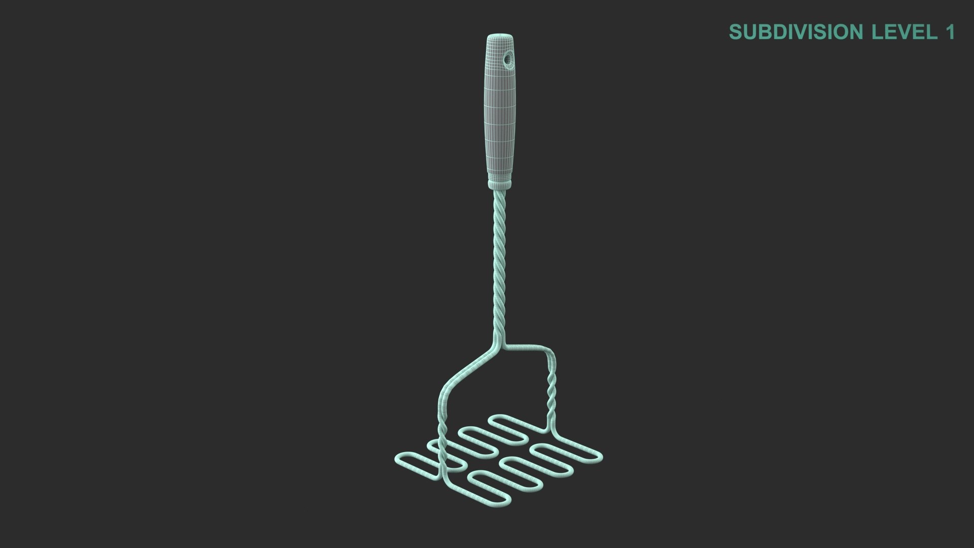Potato Masher 3D https://p.turbosquid.com/ts-thumb/fh/UWS2Ng/XP/wireframe0006/jpg/1658209463/1920x1080/fit_q87/6fdc5daf411ca45e3b1089fc0973ef61ca4b59c1/wireframe0006.jpg