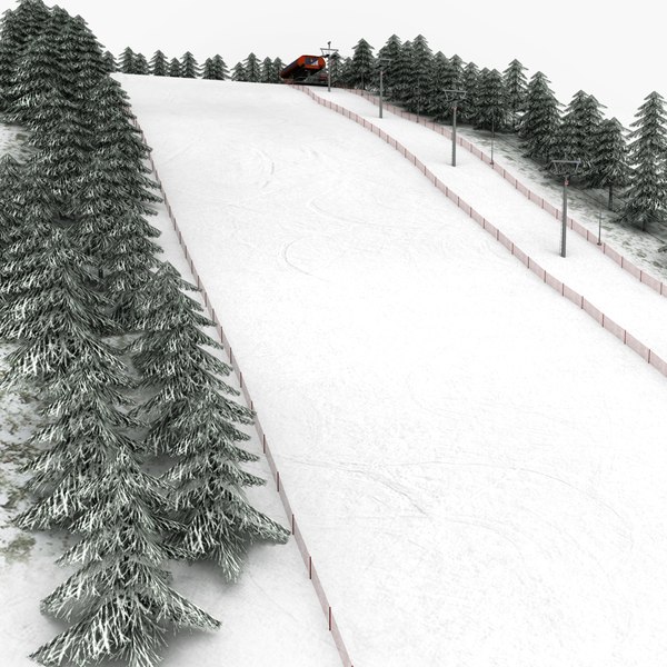 ski slope gondola mountain 3ds