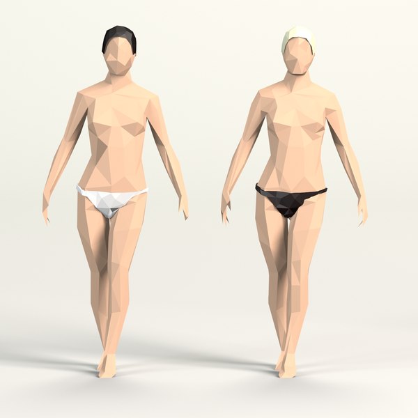 cartoon toon female 3D model