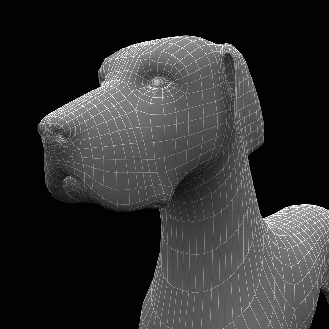 3d Model Great Dane Dog