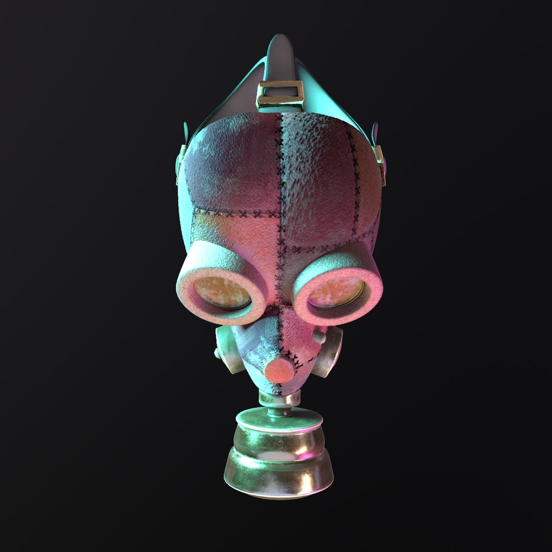3D Leather Gas Mask model - TurboSquid 2149243
