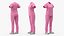 Female Medical Scrubs No Body Pink