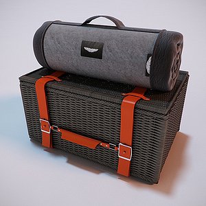 3d outdoor picnic hamper model