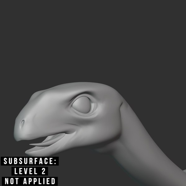 Chilesaurus Basemesh Low Poly 3D model