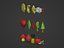 Low Poly Cartoon Icons Pack
