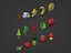 Low Poly Cartoon Icons Pack