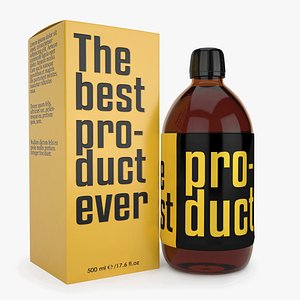 supplement bottle mockup 2 3D model