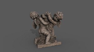 Putti Carrying a Lantern 3D