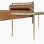 3D model daybed table rare bronze