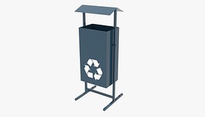 3D garbage metallic model
