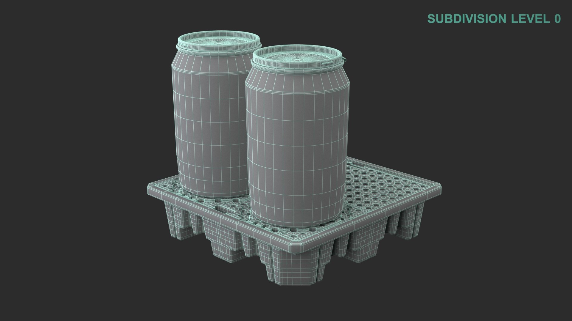 3D Spill Pallet With Barrels https://p.turbosquid.com/ts-thumb/fh/uEao6I/s4/wireframe0009/jpg/1711610429/1920x1080/fit_q87/2ede955b19e57a531f291c9eeb5919014bbc7ade/wireframe0009.jpg