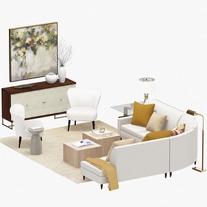 Ethan Allen GOLDEN HOUR LIVING ROOM 3D model