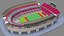 Modello 3D dello stadio di Columbus, Ohio