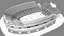 Modello 3D dello stadio di Columbus, Ohio