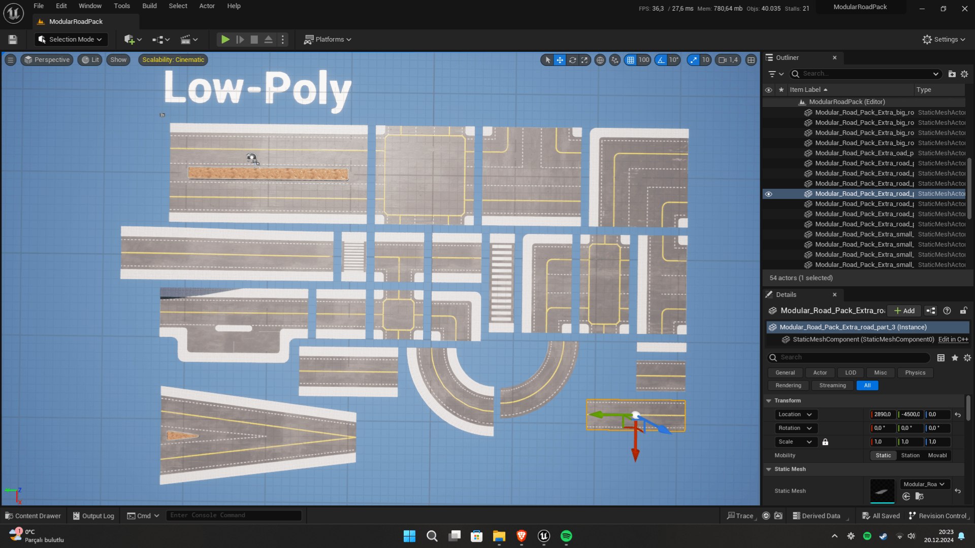 3D Modular Road Pack - TurboSquid 2327530