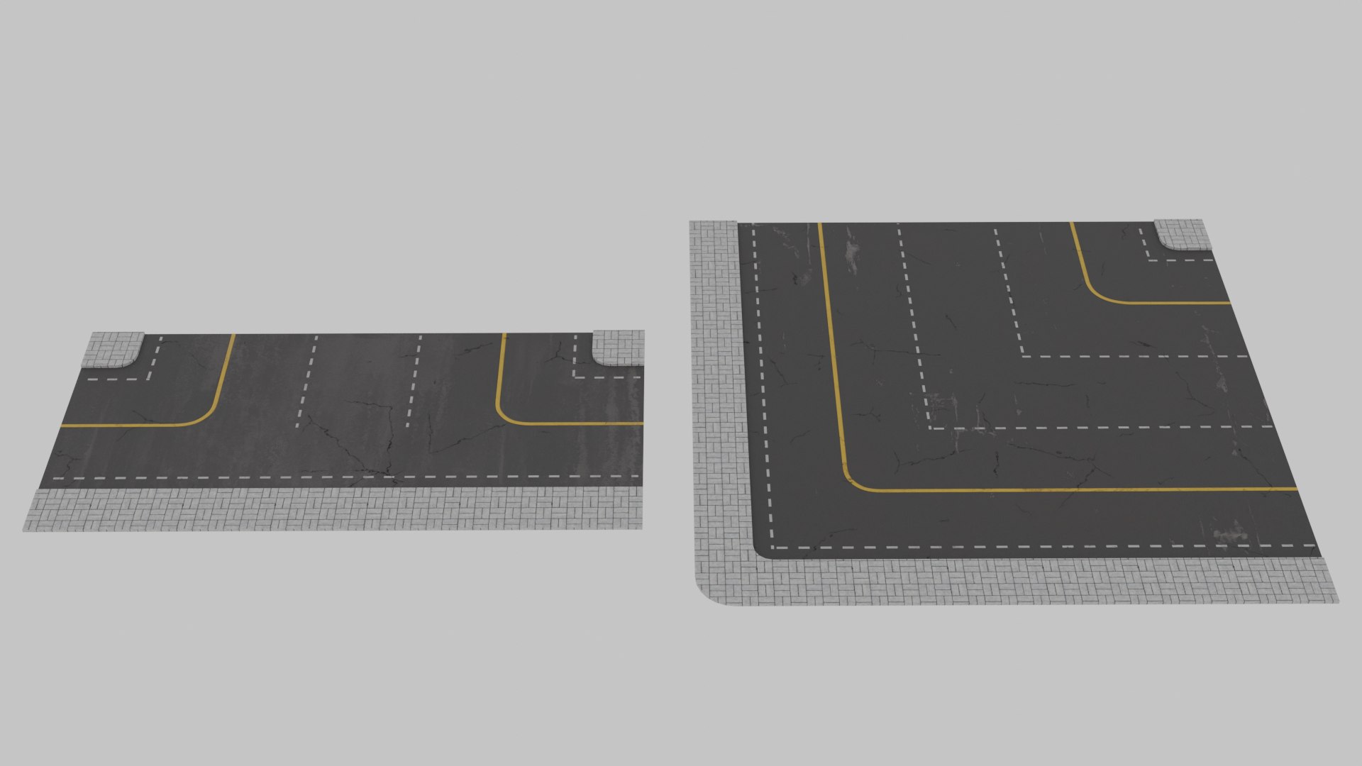 3D Modular Road Pack - TurboSquid 2327530