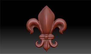fleur lis 3D model