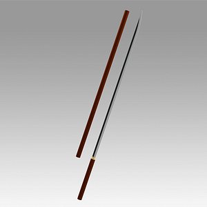 3D One Piece Fujitora Issho Sword Scabbards Cosplay Weapon Prop model