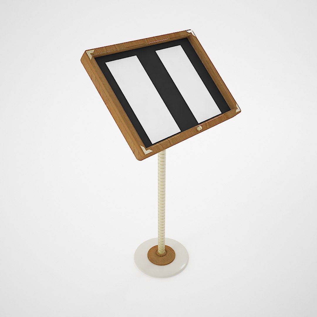free 3ds model menu stand