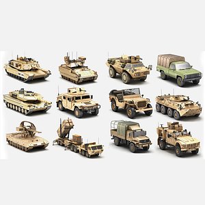 Military army collection 3D model