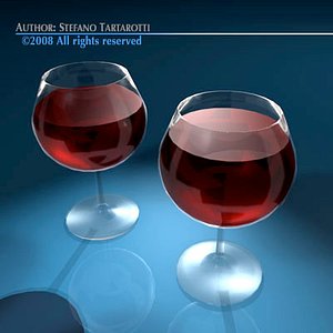 wine glasses 3ds free
