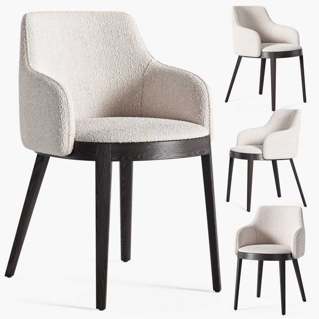 3D Calligaris Adel Wood Armchair - TurboSquid 2219904