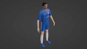3D Soccer Player - Chelsea model