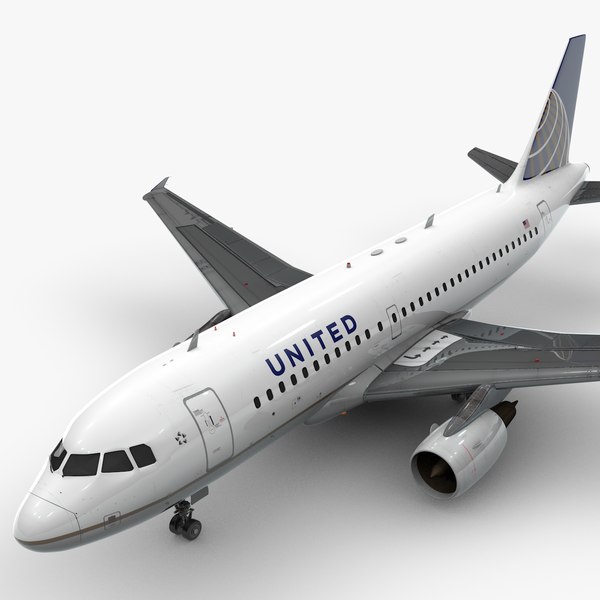 3D Airbus A319-100 UNITED Airlines L1379
