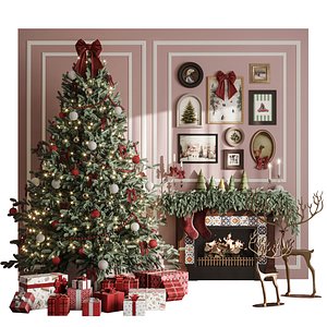 3D Christmas Decoration Set 05