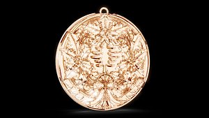 Christmas Wreath Ornament and Pendant 3D