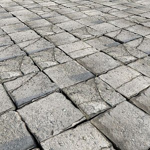 3ds max stone pavement