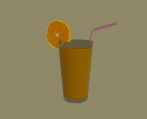 orange juice 3D model