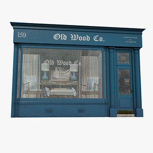 Realistic Storefront Facade 008