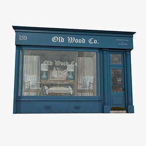 Realistic Storefront Facade 008