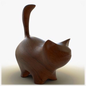 Wooden Cat