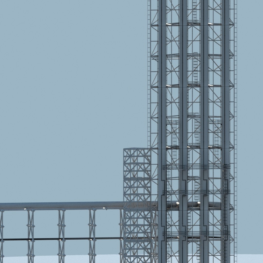 3D Flare Stacks - TurboSquid 1690815