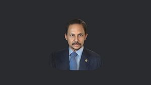 3D Brunei Prime Minister Sultan Hassanal Bolkiah - Realistic bust head ready