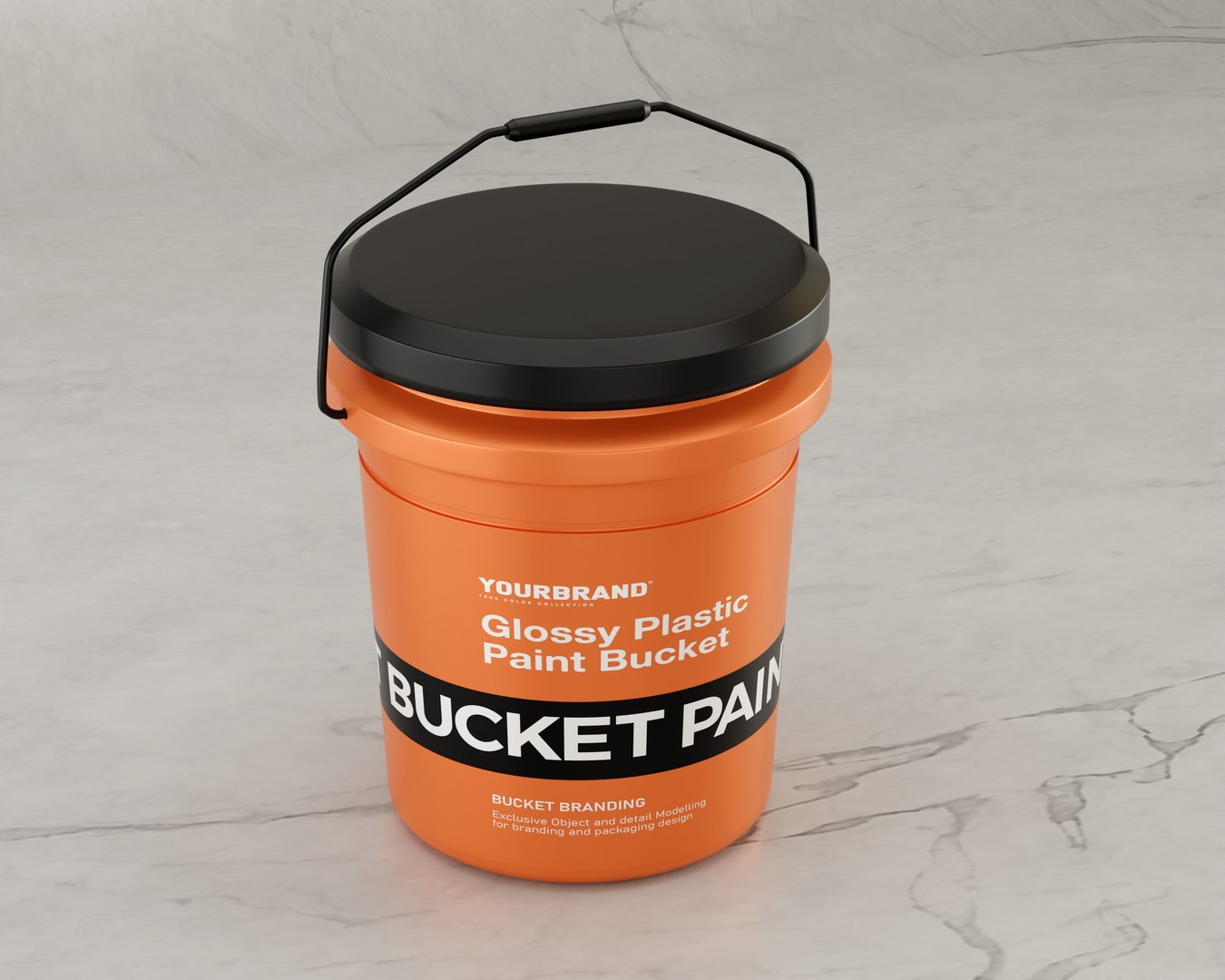 Red Polypropylene Paint Bucket 10L At ₹ 80/piece | Plastic Paint - View #2