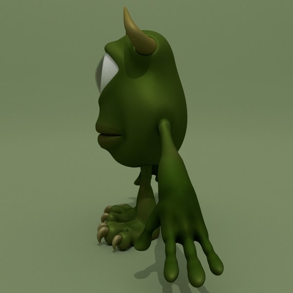 3D cartoon monster cyclops - TurboSquid 1185938