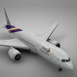 boeing 787 dreamliner thai airways 3D