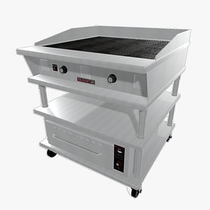 restaurant char broiler 3d max