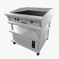 Restaurant Char-Broiler With Hot Drawer