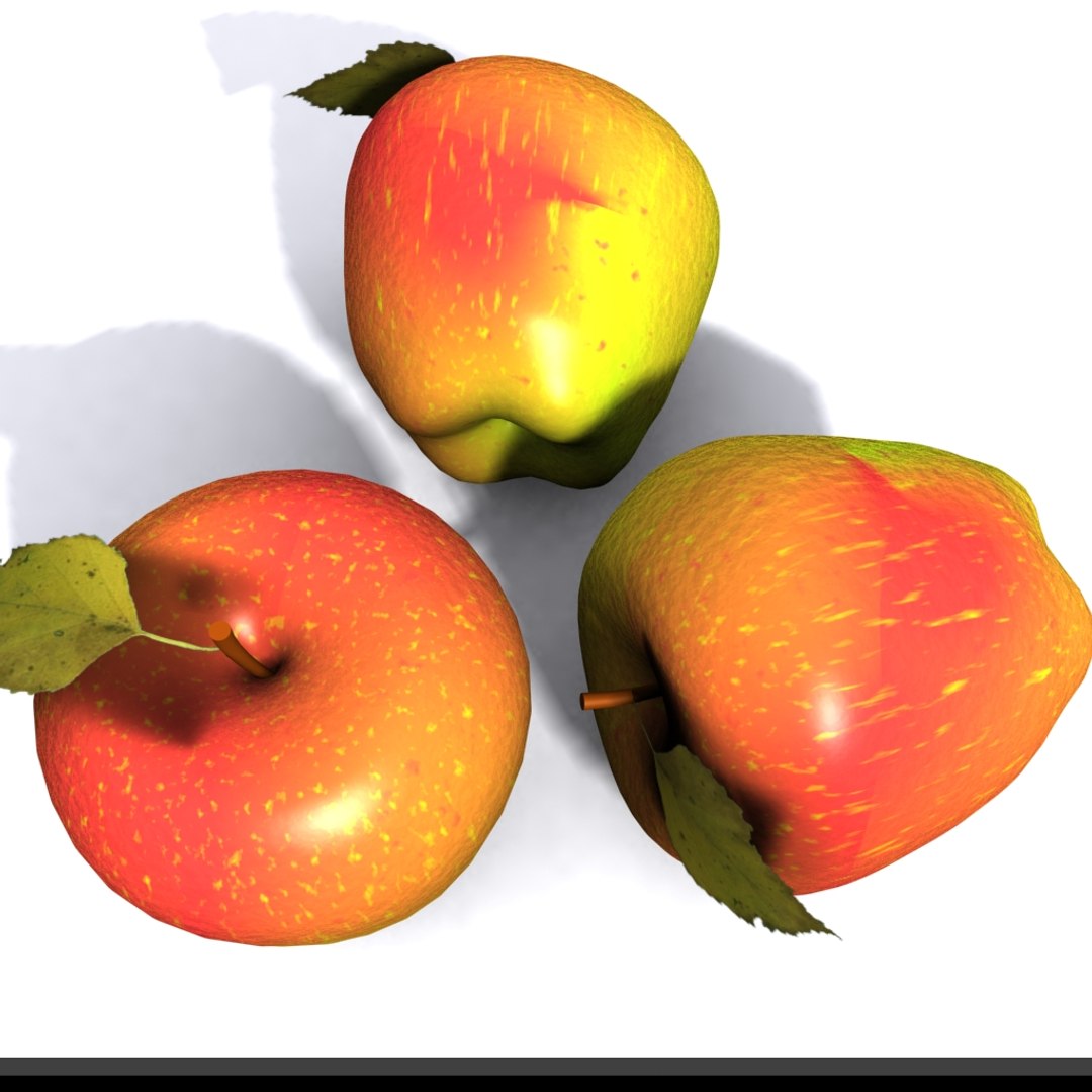 3d Model Of Apple Shader
