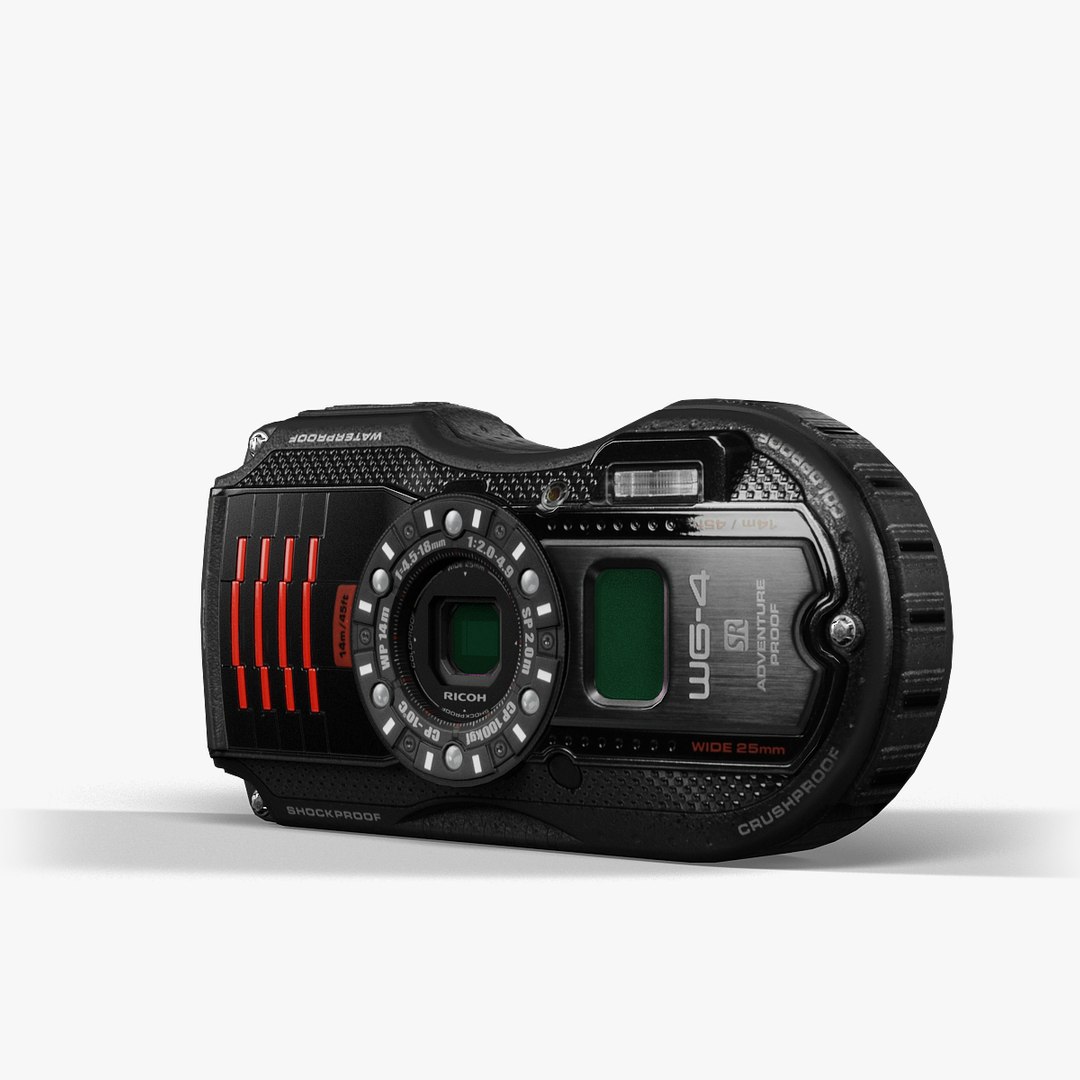 camera ricoh wg-4 gps 3d fbx