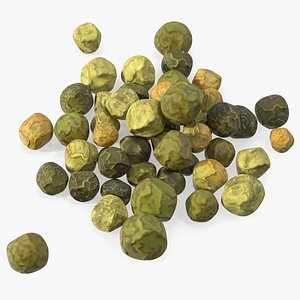 3D Dried Green Peppercorns