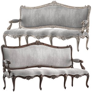 3D model roberto rococo sofa art 732